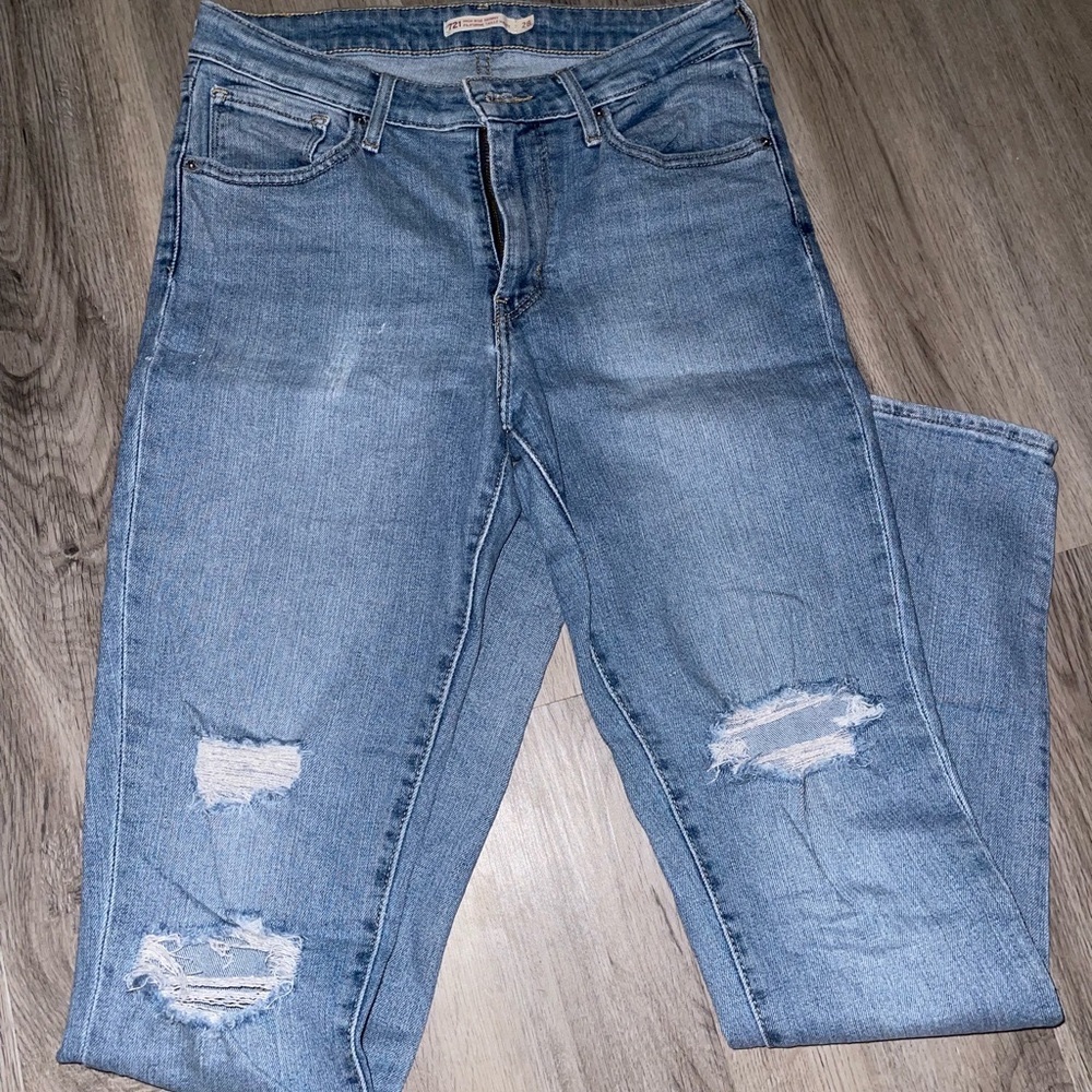 Levi's High Rise Blue Jeans Classic Denim